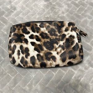 Leopard Print Cosmetic bag NWOT
